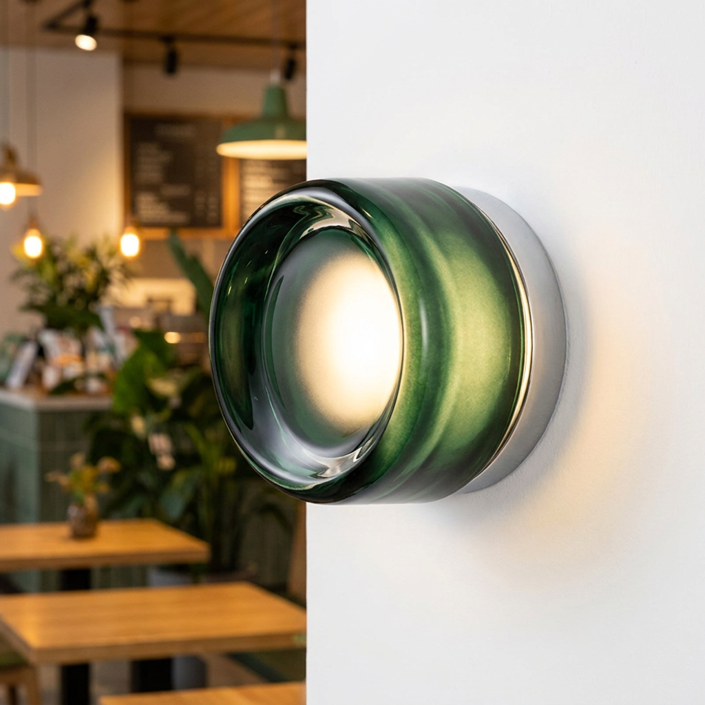 Nordic Dimpled Glass Wall Light