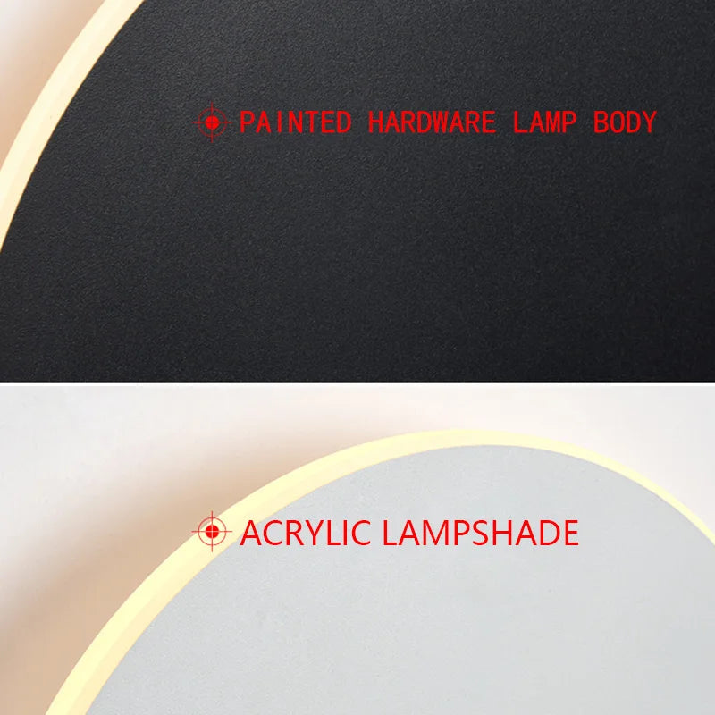 Round Wall Light Sensor Simple Bedroom Bedside Btaircase Corridor Porch Aisle Lamp Touch Dimming Lamps LED Human Body Induction